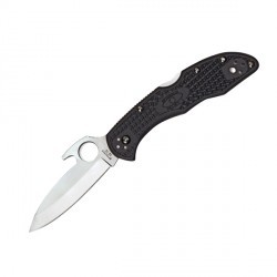 Couteau Spyderco Delica lame 7.4cm Lisse Satin manche FRN (Nylon renforcé) - C11PGYW