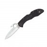 Couteau Spyderco Delica lame 7.4cm Lisse Satin manche FRN (Nylon renforcé) - C11PGYW - 1