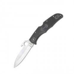 Couteau Spyderco Endura lame 9.7cm Lisse Satin manche FRN (Nylon renforcé) - C10PGYW