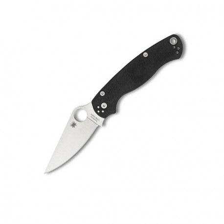 Couteau Spyderco Paramilitary 2 lame 8.7cm Lisse Satin manche G-10 (Fibre de verre) - C81GP2 - 1