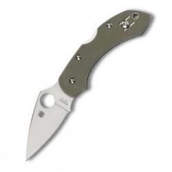 Couteau Spyderco Dragonfly lame 5.7cm Lisse Satin manche G-10 (Fibre de verre) - C28GPFG - 1