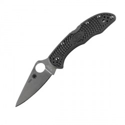 Couteau Spyderco Delica lame 7.3cm Lisse Satin manche FRN (Nylon renforcé) - C11FPGY