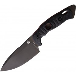 Couteau Alaris 3V lame noir manche Noir/Rouge FOBOS-KNIVES - 1