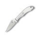 Couteau Spyderco HoneyBee lame 4.1cm Lisse Satin manche Inox - C137P - 1