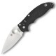 Couteau Spyderco Manix 2 lame 8.6cm Lisse Satin manche G-10 (Fibre de verre) - C101GP2 - 1