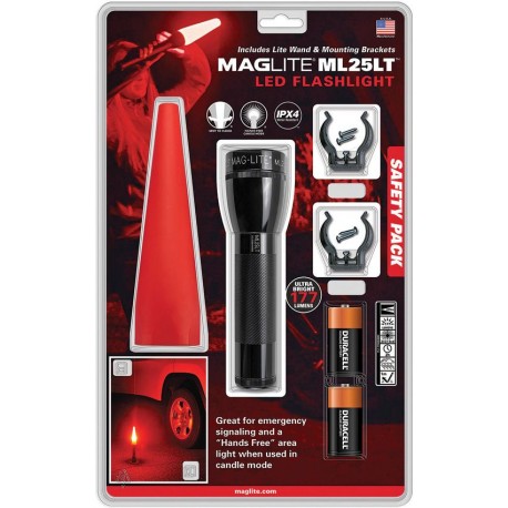 Maglite ML25LT 2C LED Safety Pack cône rouge MAGLITE - 1