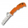 Couteau Spyderco Rescue Assist I lame 9.4cm semi-dentelée Satin manche FRN (Nylon renforcé) - C79PSOR - 1