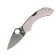 Couteau Spyderco Dragonfly lame 5.9cm Lisse Satin manche Inox - C28P - 1