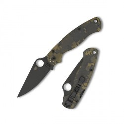 Couteau Spyderco Paramilitary 2 lame 8.7cm Lisse Noir manche G-10 (Fibre de verre) - C81GPCMOBK2