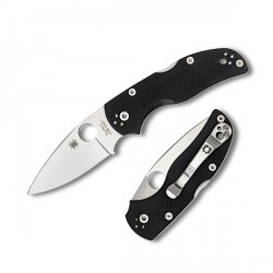 Couteau Spyderco Native lame 7.6cm Lisse Satin manche G-10 (Fibre de verre) - C41GP5