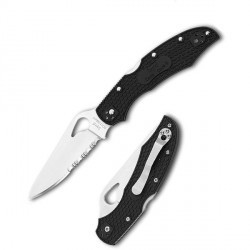 Couteau Spyderco Cara Cara 2 Lame 9.5cm semi dentelée Inox Manche FRN