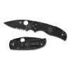 Couteau Spyderco Native lame 7.6cm semi-dentelée Noir manche FRN (Nylon renforcé) - C41PSBBK5