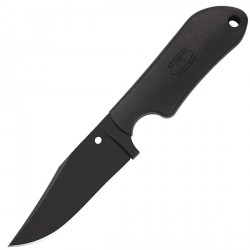 Couteau Spyderco Street Beat lame 8.9cm Lisse Noir manche FRN (Nylon renforcé) - FB15PBBK - 1