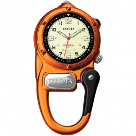 Montre mousqueton tactique Mini Clip Microlight DAKOTA orange - 1