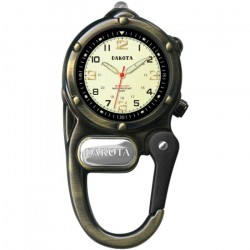 Montre mousqueton tactique Mini Clip Microlight DAKOTA laiton - 1