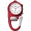 Montre mousqueton tactique Mini Clip Microlight DAKOTA rouge