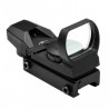 Viseur point rouge / vert 4 réticules NCSTAR pour rail Picatinny Weaver
