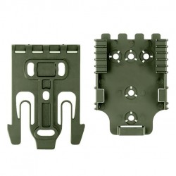 Fourchette QLS 19 et receveur QLS 22 SAFARILAND vert olive QUICK-KIT1-56