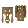Fourchette QLS 19 et receveur QLS 22 SAFARILAND coyotte QUICK-KIT1-76
