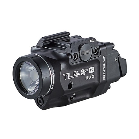 Lampe tactique TLR-8 SUB pour rail Picatinny 1913 STREAMLIGHT - Laser vert - 1