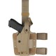 Holster 6004 SLS Tactical avec plaque de cuisse double sangle Beretta 92 SAFARILAND FDE Droitier - 1