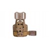 Plaque de cuisse une sangle 6004-25 Drop Flex adaptateur SAFARILAND Coyote