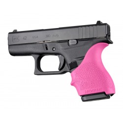 Grip crosse HandALL Beavertail pour Glock 42/43 HOGUE - Rose - 1