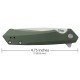 Couteau Kinzua CASE CUTLERY lame lisse Tanto 9.5cm Vert OD - 2