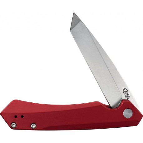 Couteau Kinzua CASE CUTLERY lame lisse Tanto 9.5cm Rouge - 1