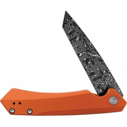 Couteau Kinzua CASE CUTLERY lame lisse Tanto 9.5cm Orange - 1