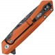 Couteau Kinzua CASE CUTLERY lame lisse Tanto 9.5cm Orange - 2