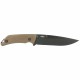 Couteau Ka-Bar Jarosz Turok lame lisse 15.9cm Marron - 2