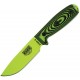 Couteau lame lisse vert manche 3D noir et vert Model 4 Esee