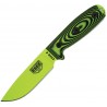 Couteau lame lisse vert manche 3D noir et vert Model 4 Esee - 1