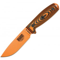 Couteau lame lisse orange manche 3D noir et orange Model 4 Esee - 1