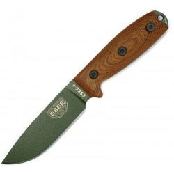 Couteau lame lisse vert manche naturel Model 4 Esee - 1