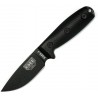 Couteau lame lisse noir manche 3D noir Model 3 Esee - 1