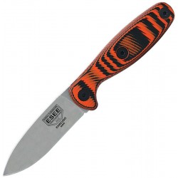 Couteau lame lisse acier S35VN manche noir et orange Xancudo ESEE - 1