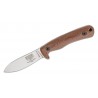 Couteau lame lisse acier manche marron Ashley Emerson Game Esee