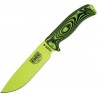 Couteau Venom lame lisse vert manche 3D noir et vert Model 6 Esee