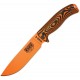 Couteau lame lisse orange manche 3D noir et orange Model 6 Esee - 1