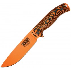 Couteau lame lisse orange manche 3D noir et orange Model 6 Esee - 1