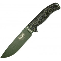 Couteau lame lisse vert manche 3D noir et vert OD Model 6 Esee - 1