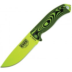 Couteau Venom lame lisse vert manche 3D noir et vert Model 5 Esee - 1