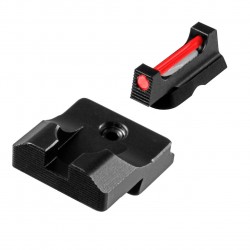 Hausse et guidon Fiber Optic Pro pour Glock 17/19 et plus TRUGLO - 1