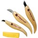 Ensemble sculpture bois Chip Carving Set 3 Pièces FLEXCUT KN115 - 1