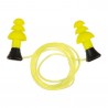 Bouchons d'Oreilles en Silicone avec Cordon ULTRX, ALLEN 3 Paires Jaune
