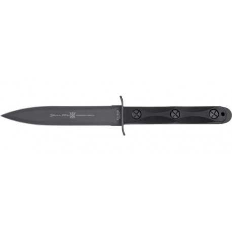 Couteau Ka-Bar Ek Model 4 lame 16.5cm Lisse Noir manche GFN - EK44 - 1