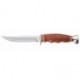 Couteau Ka-Bar Hunter lame 10.2cm Lisse Poli manche cuir - 1232 - 1