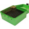 Boite à munitions Deluxe MTM capacité 100 cartouches - Vert